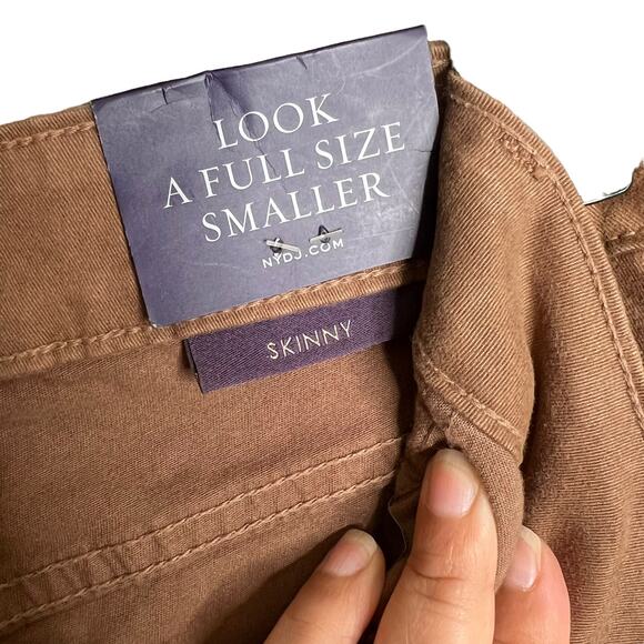 NYDJ Sheri Colored Cheetah Print Slimming Jeans Brown Plus Size 24W NWT - Picture 7 of 9